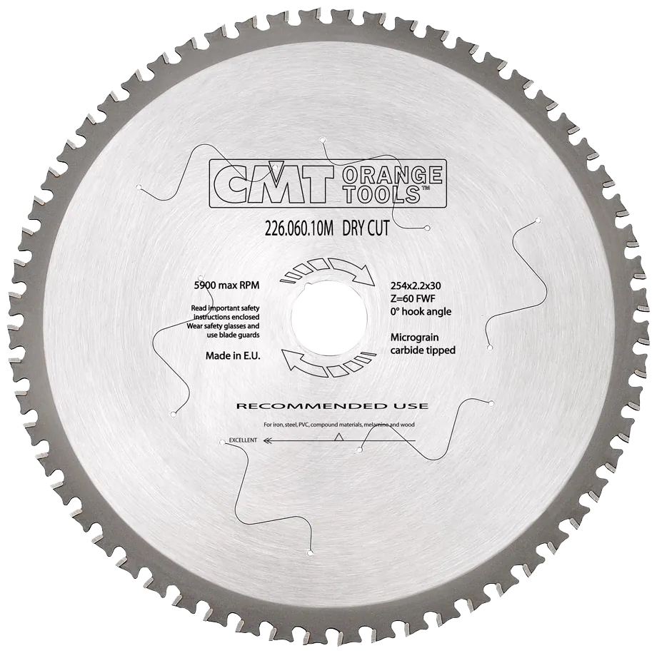 CMT Klinge 254x2,2x30 Z60 Dry Cut
