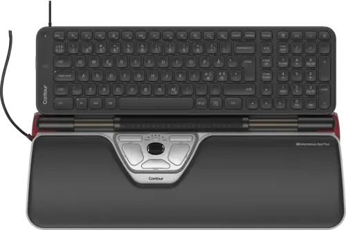 Contour RollerMouse Red Plus & Balance Mid-Size Keyboard
