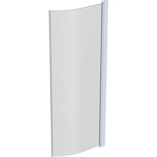 Contura Shower Space brusedør, 63,1 cm, frostet glas, hvid profil