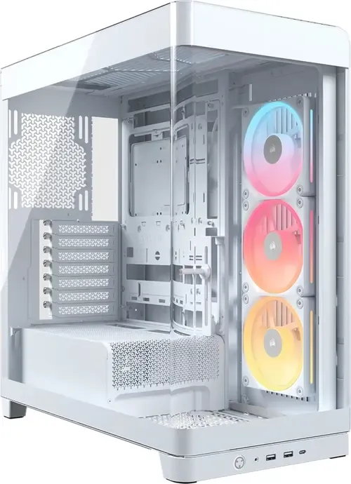 Corsair Frame 4500x Lx-r Rgb Link Panoramic Midi Tower Hvid