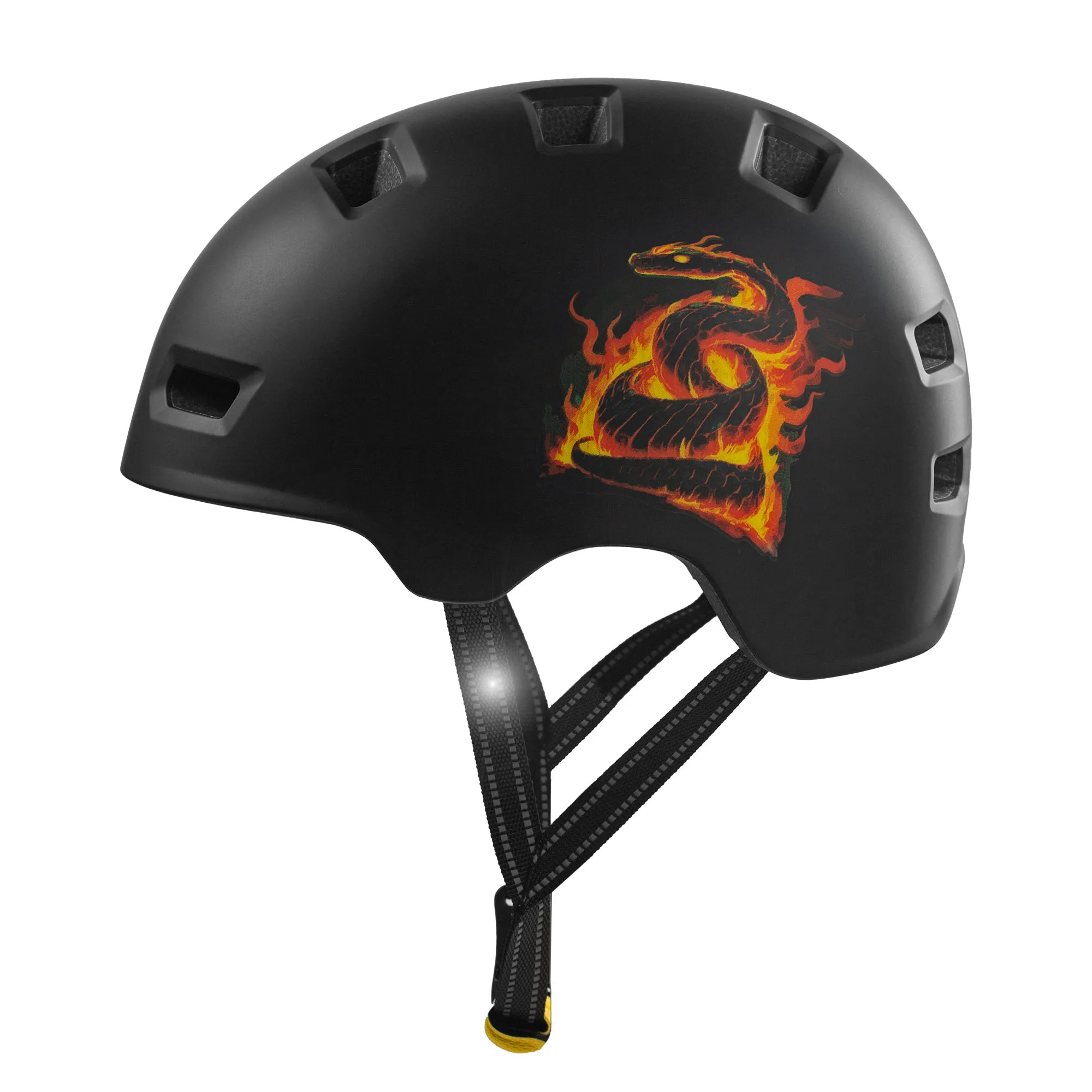 Crazy Safety Snake Skaterhjelm Orange