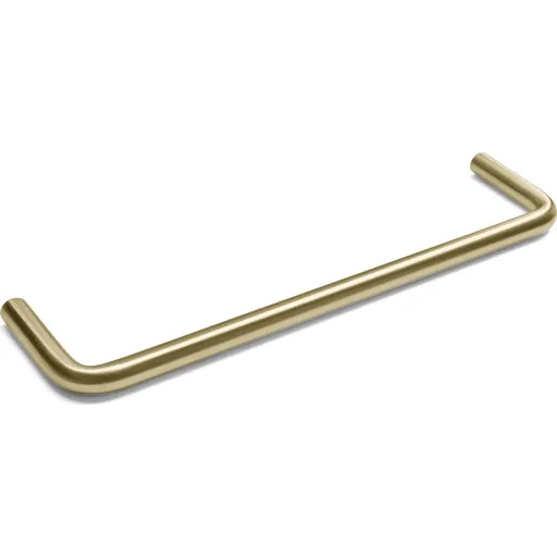 D Line håndklædestang 30 cm børstet messing