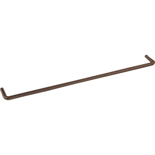 D Line håndklædestang 65 cm børstet bronze