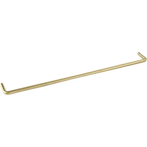 D Line håndklædestang 65 cm børstet messing