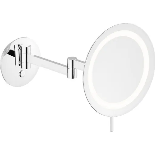 Damixa Zen makeupspejl med lys, Ø23 cm, krom