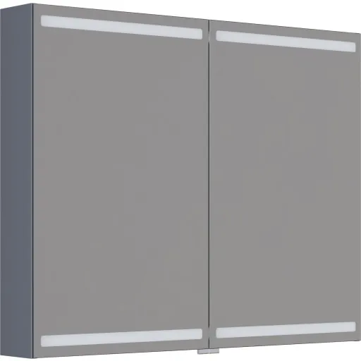 Dansani Luna Level spejlskab 80x100 cm mat grå