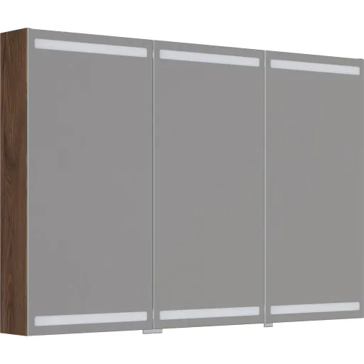 Dansani Luna Level spejlskab 80x120 cm brun eg