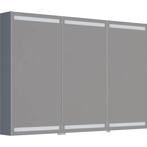 Dansani Luna Level spejlskab 80x120 cm mat grå