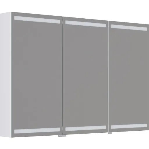 Dansani Luna Level spejlskab 80x120 cm mat hvid