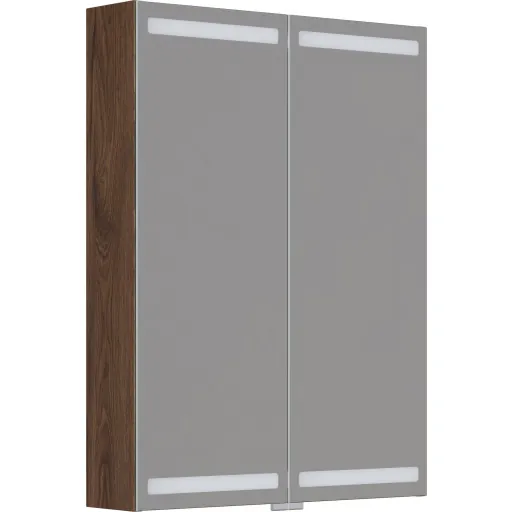 Dansani Luna Level spejlskab 80x60 cm brun eg