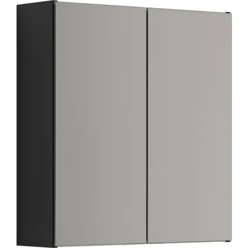 Dansani Mido+ Select spejlskab 60x64 cm sort