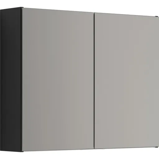 Dansani Mido+ Select spejlskab 80x64 cm sort