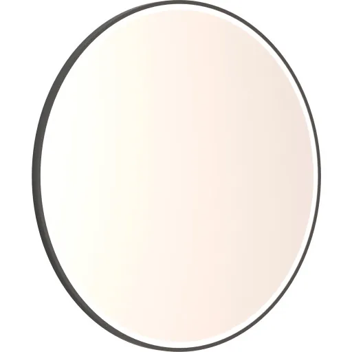 Dansani Mido+ Shine spejl Ø90 cm sort