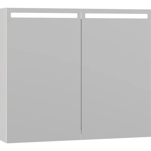 Dansani Mido+ Top spejlskab 80x70 cm hvid højglans