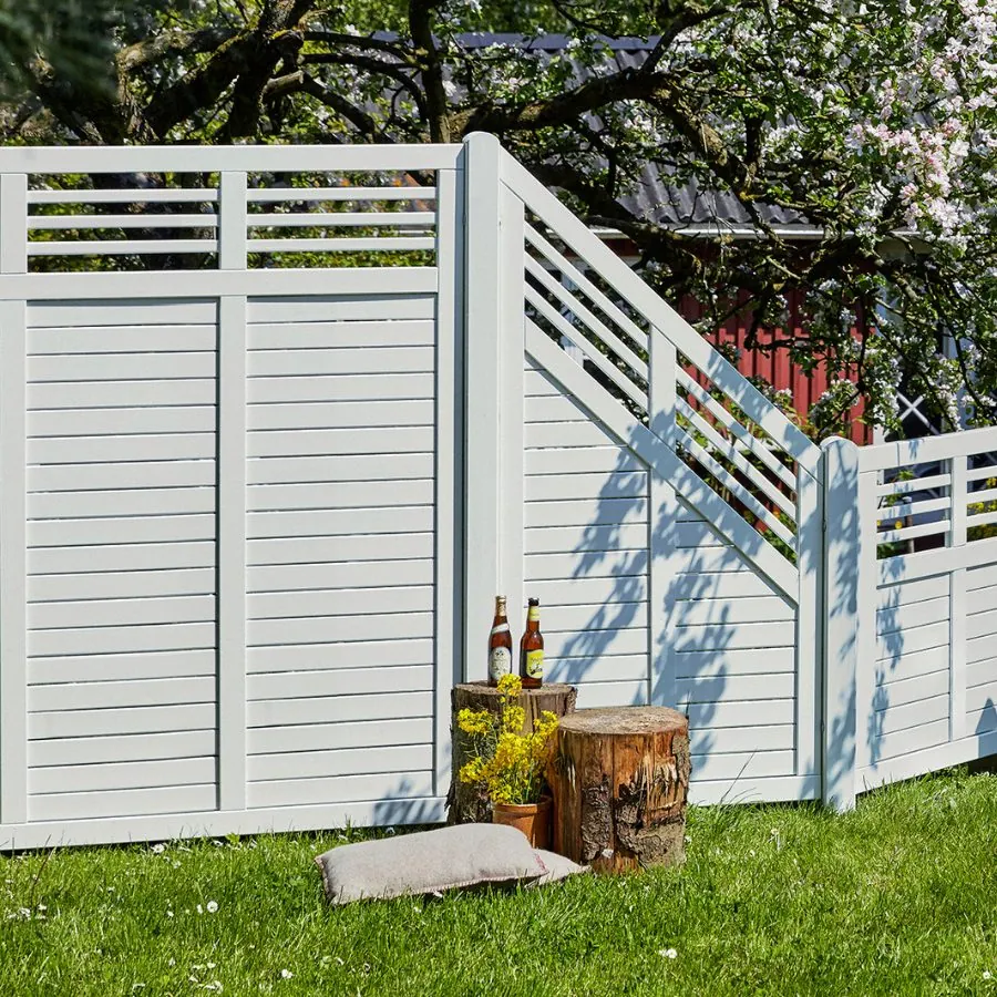 Decora system hegn hvid 90x180 cm