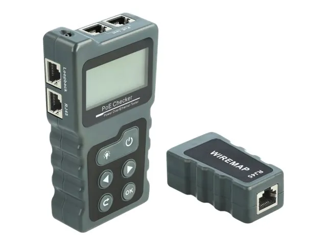 DeLOCK LCD Cable Tester RJ45 / PoE / DC