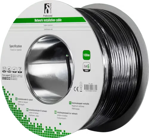 Deltaco Installation Cable Outdoor Cat 6