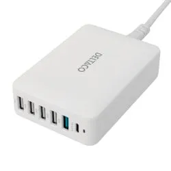 Deltaco Multi 6 USB Charger