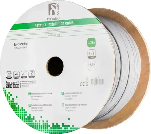 DELTACO S/FTP installationskabel Cat7
