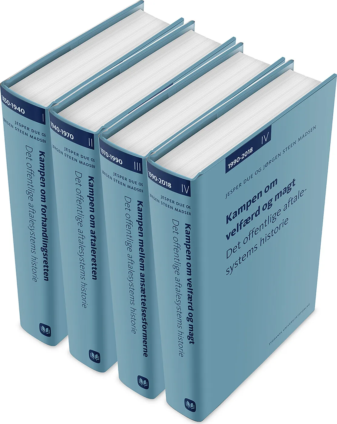 Det Offentlige Aftalesystems Historie I-IV af Jesper Due