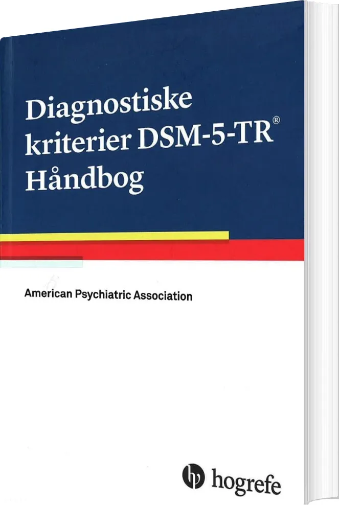 Diagnostiske Kriterier Dsm-5-tr Håndbog