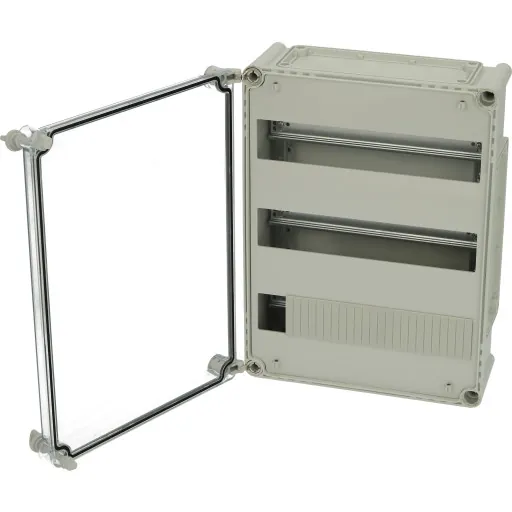 DIN-skinnekasse MC EKPE 382813 T-2FSH 3x14M 380x280x130 med hængslet dæksel