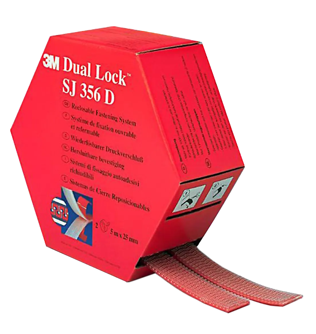 Dual Lock Burretape Klar 5m