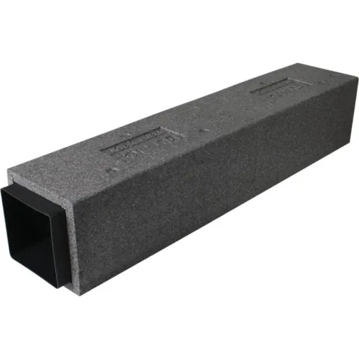Duka isoleret aftræksrør 150x150 mm 1500 mm