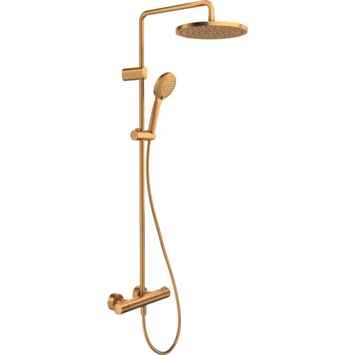 Duravit brusesæt, vandbesparende, børstet bronze