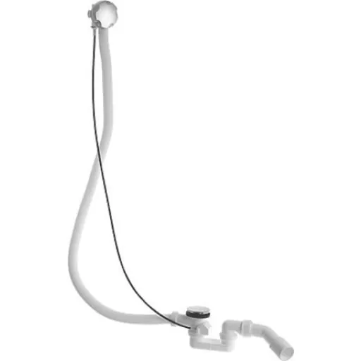 Duravit D-Code af- & overløbssæt 110 cm krom