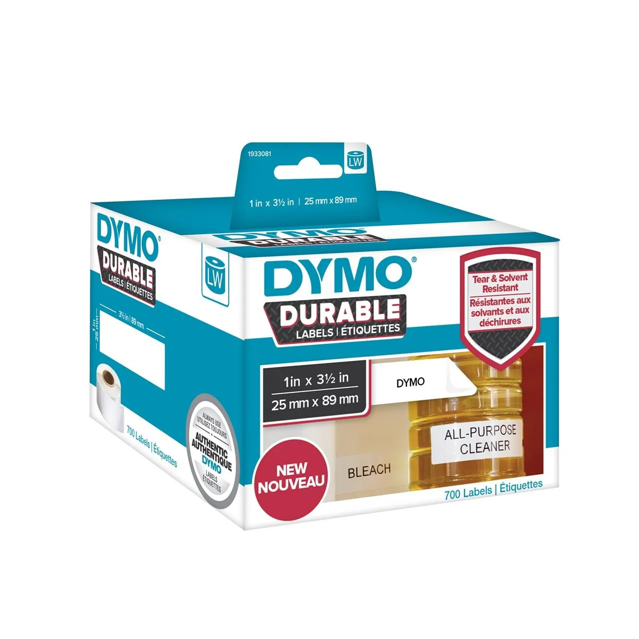 DYMO LabelWriter Durable Etiketter 25x89mm
