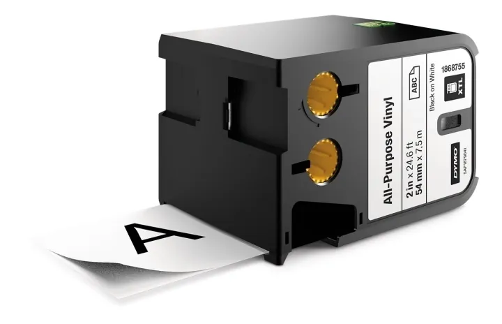 Dymo Tape Vinyl 54mm Sort/hvid XTL