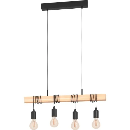 Eglo Townshend langbordspendel, 4 lamper, sort