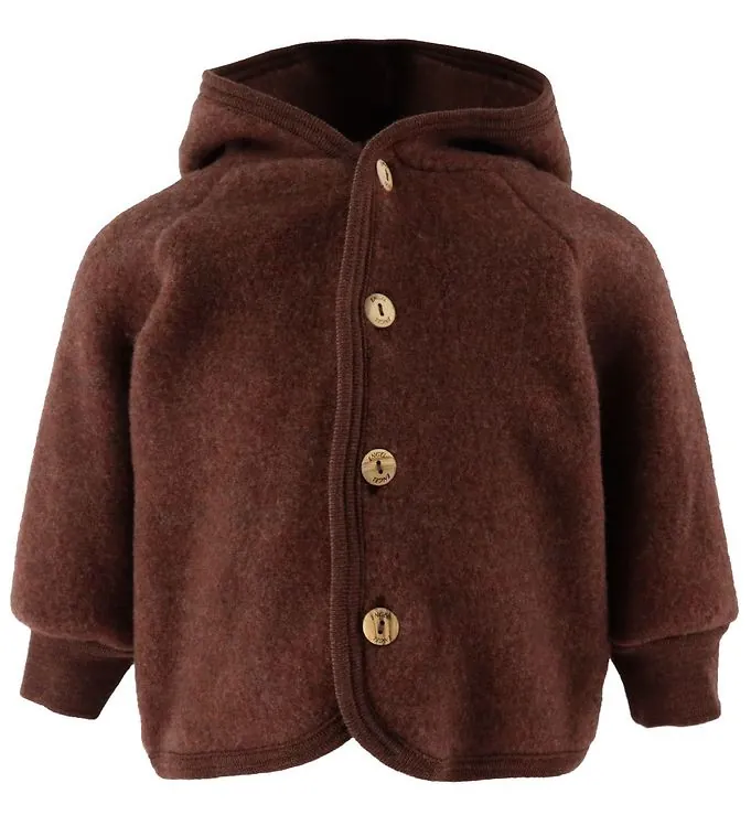 Engel Natur Baby Jakke Uldfleece Cinnamon Melange