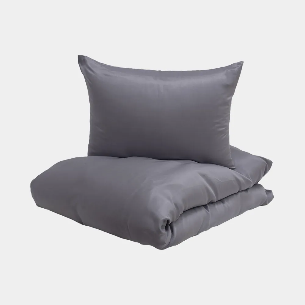 ENJOY Bambus Sengesæt Mørkegrå 240x220 cm