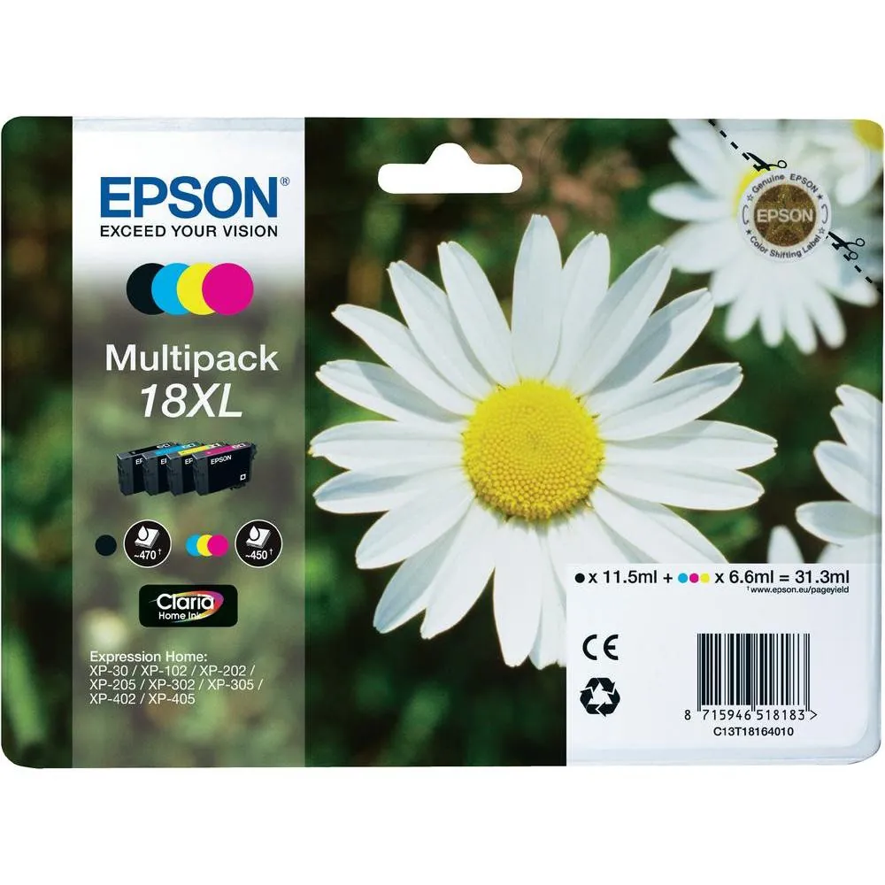 Epson 18XL Blækpatron C13T18164012