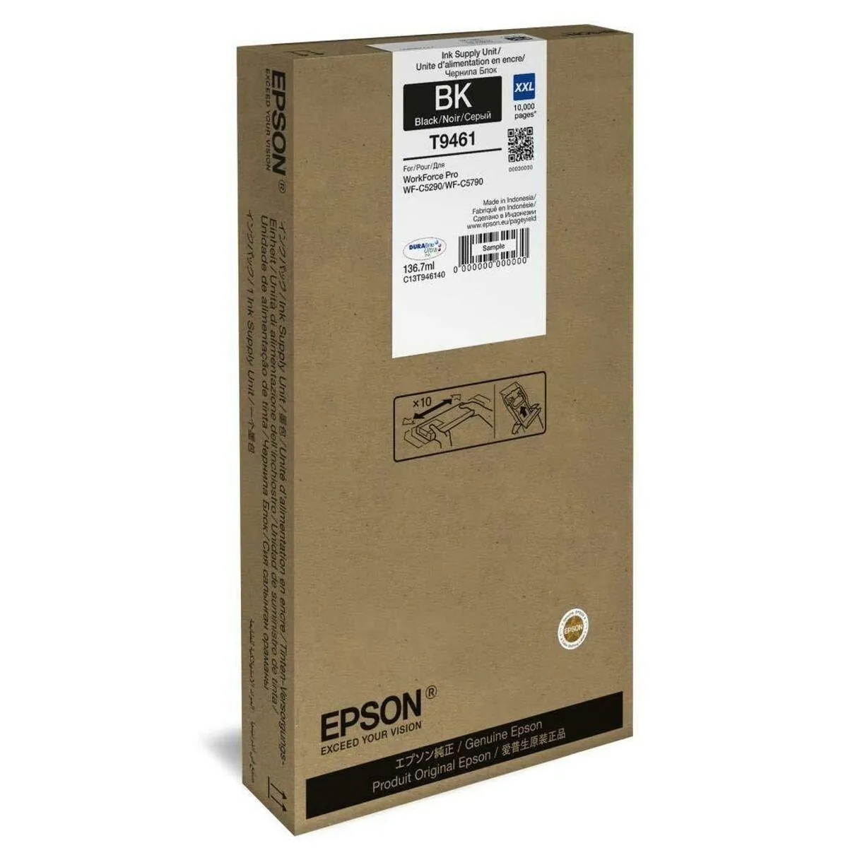 Epson T9461 Sort Blækpatron