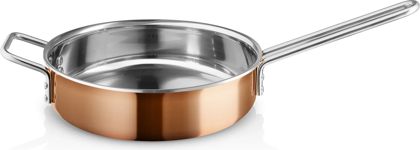 Eva Trio Kobber Sauterpande 24 cm