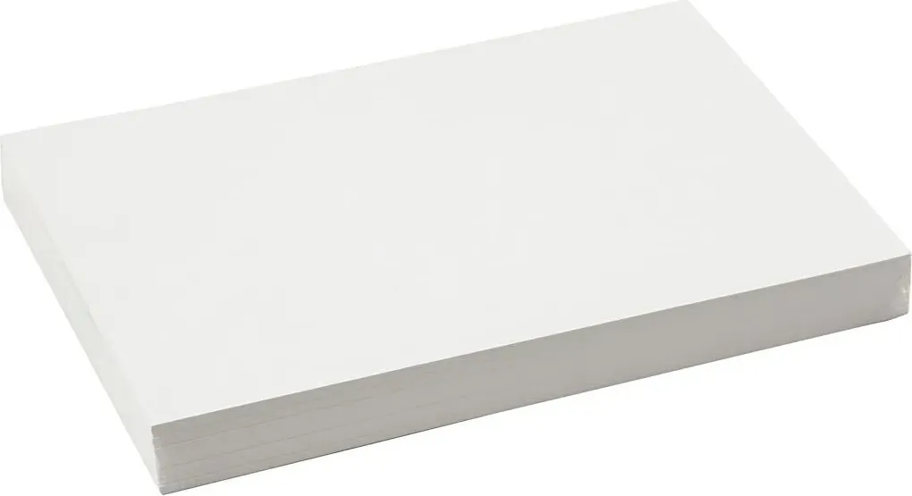 Falsekarton Hvid 51x72 cm