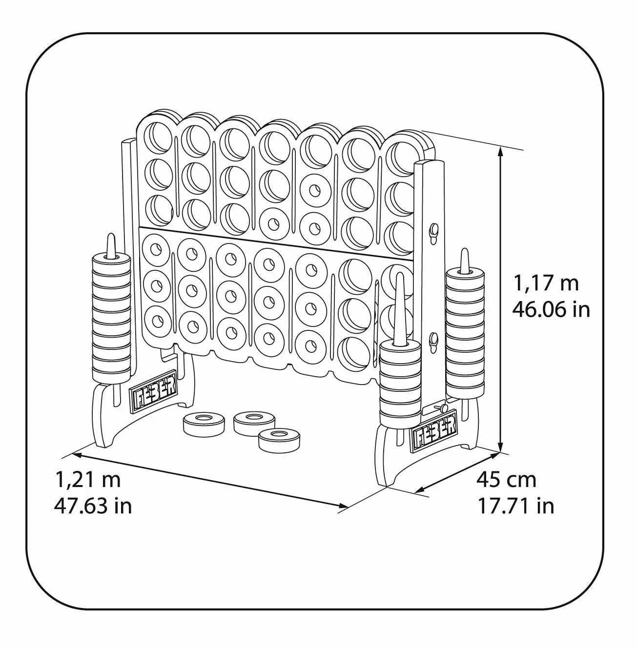 Feber Mega 4 på stribe
