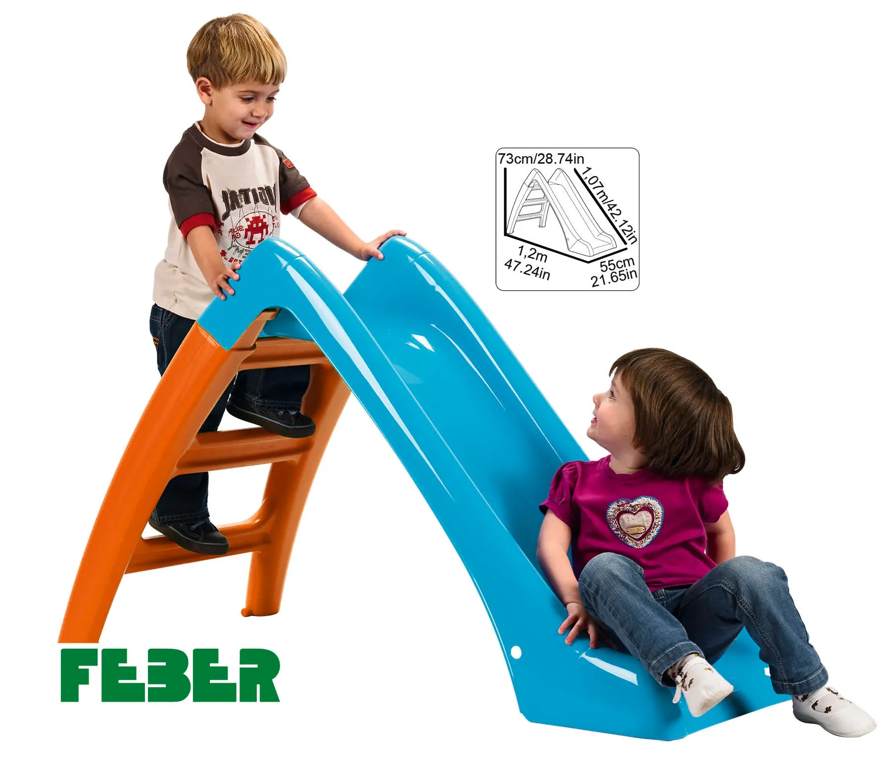 Feber Slide rutsjebane, 107cm