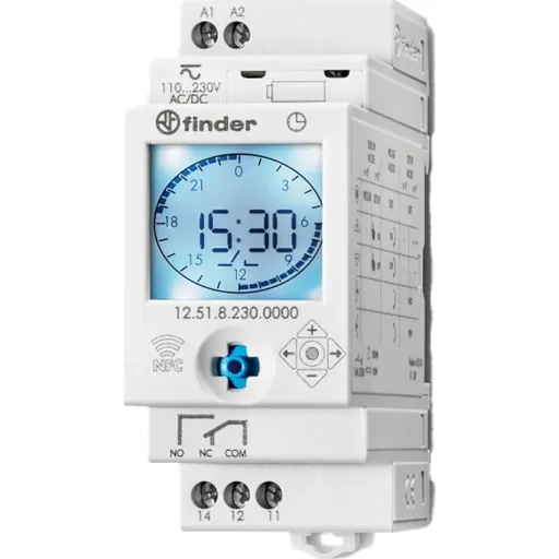 Finder digitalt kontaktur 1CO 16A 250VAC