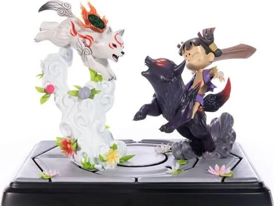 First 4 Figures Okamiden Chibiterasu vs. Dark Chibiterasu