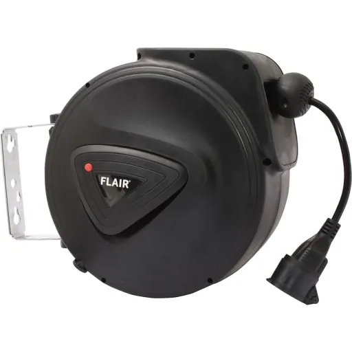 Flair kabeltromle selvoprullende 3x1,5 mm² 10 meter