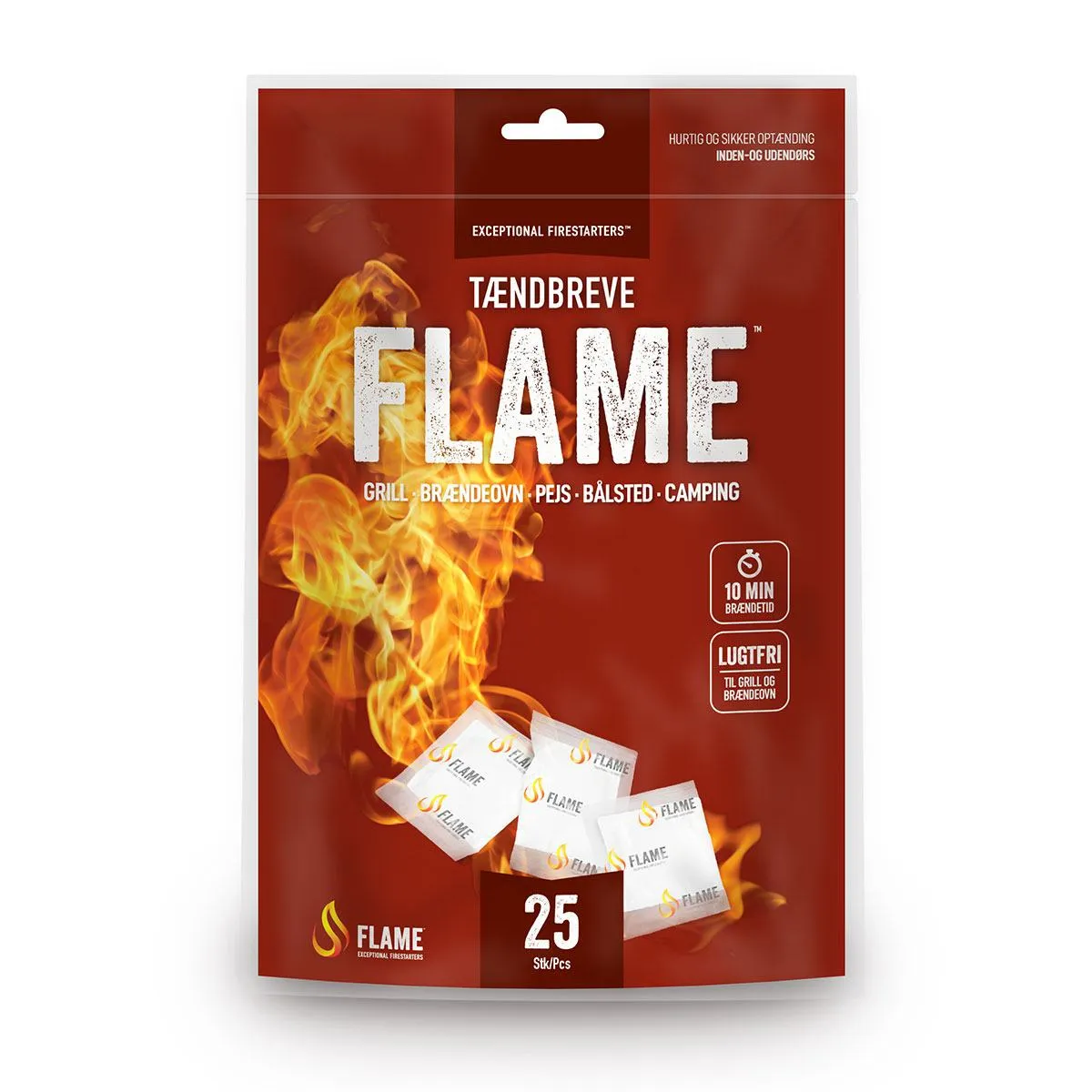 Flame tændbreve 25 stk