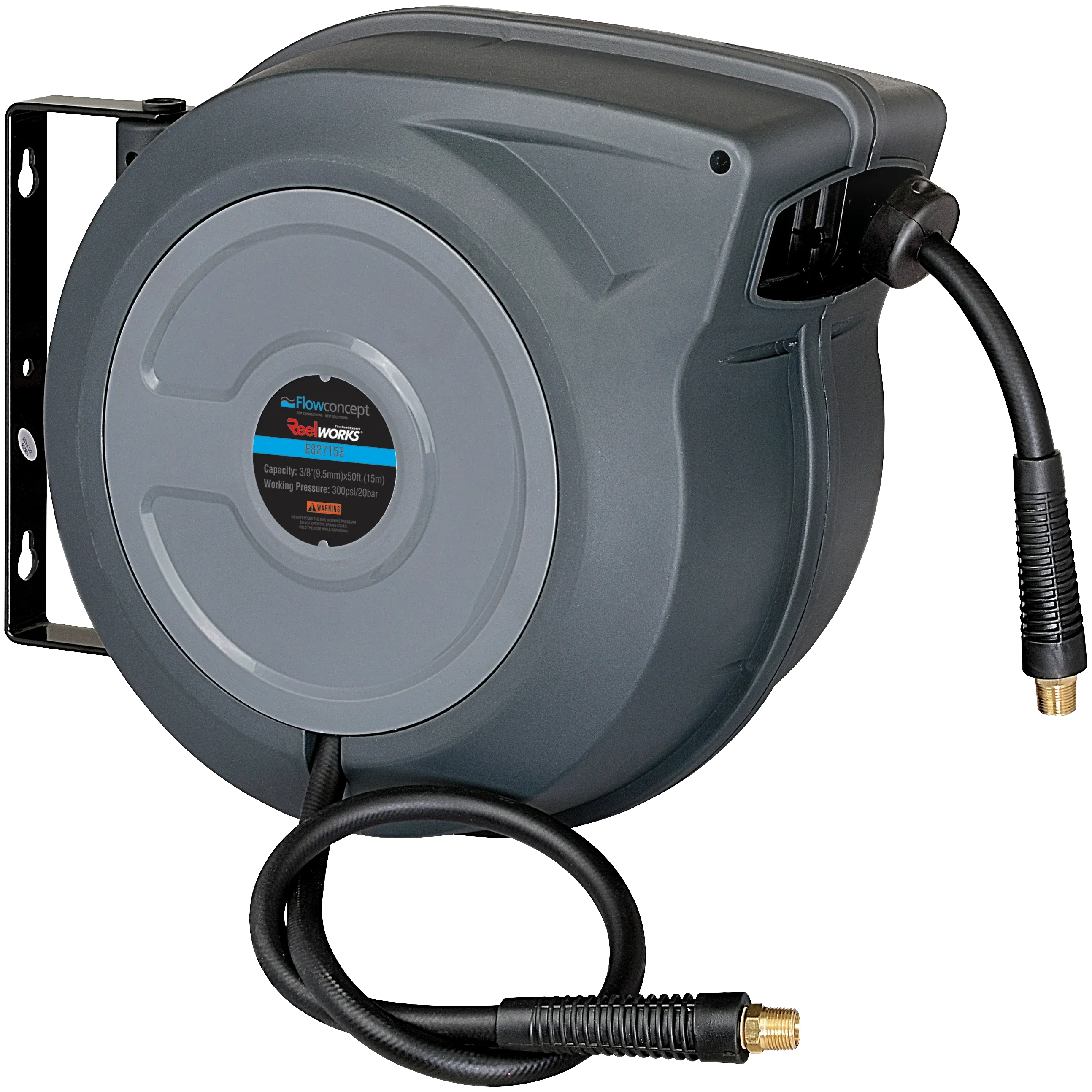 Flowconcept 3/8" 15 m automatisk slangeopruller