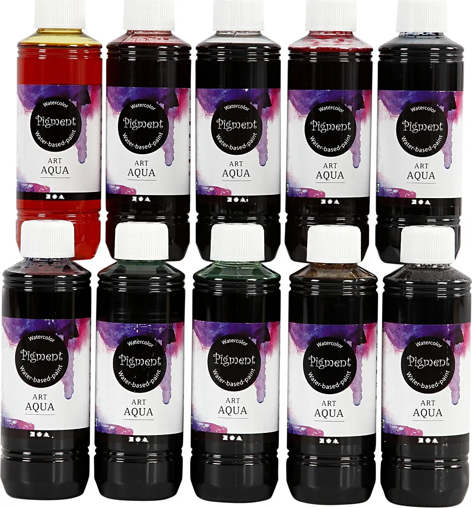 Flydende Akvarelmaling 10x250 ml