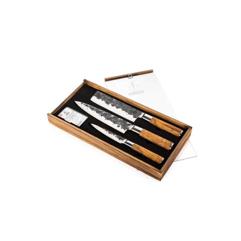 Forged Olive SDV Knivsæt 3-dele