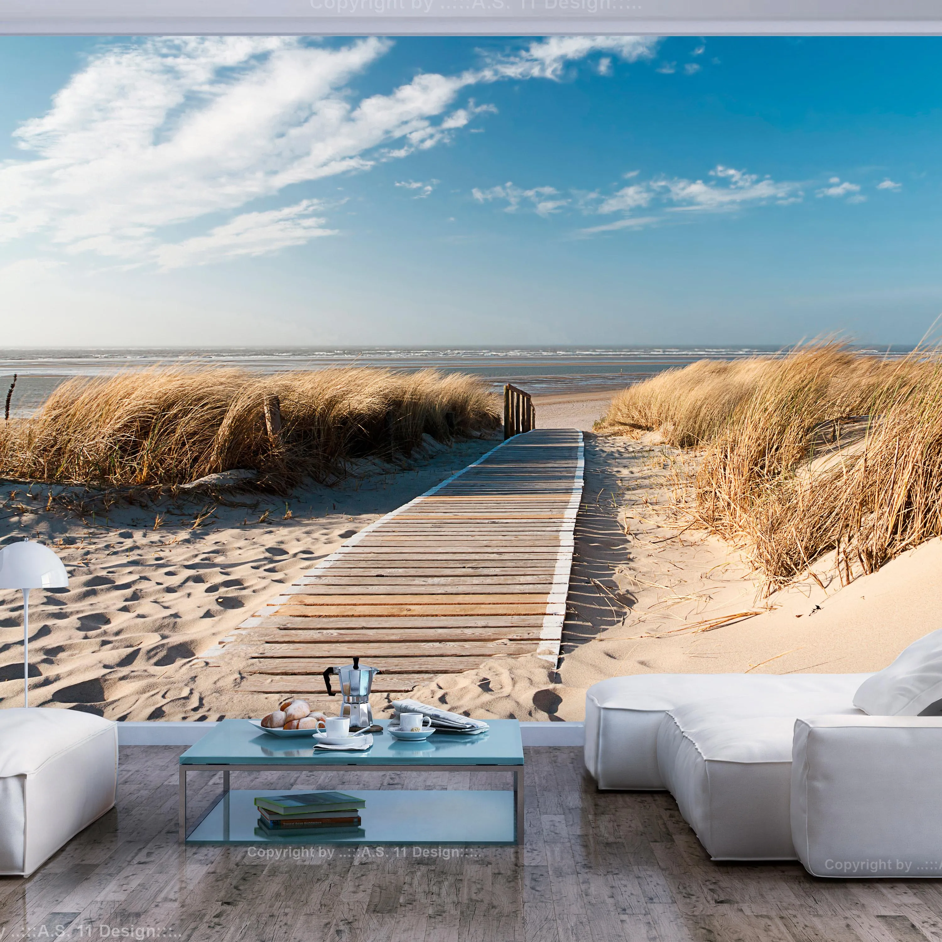Fototapet North Sea beach, Langeoog