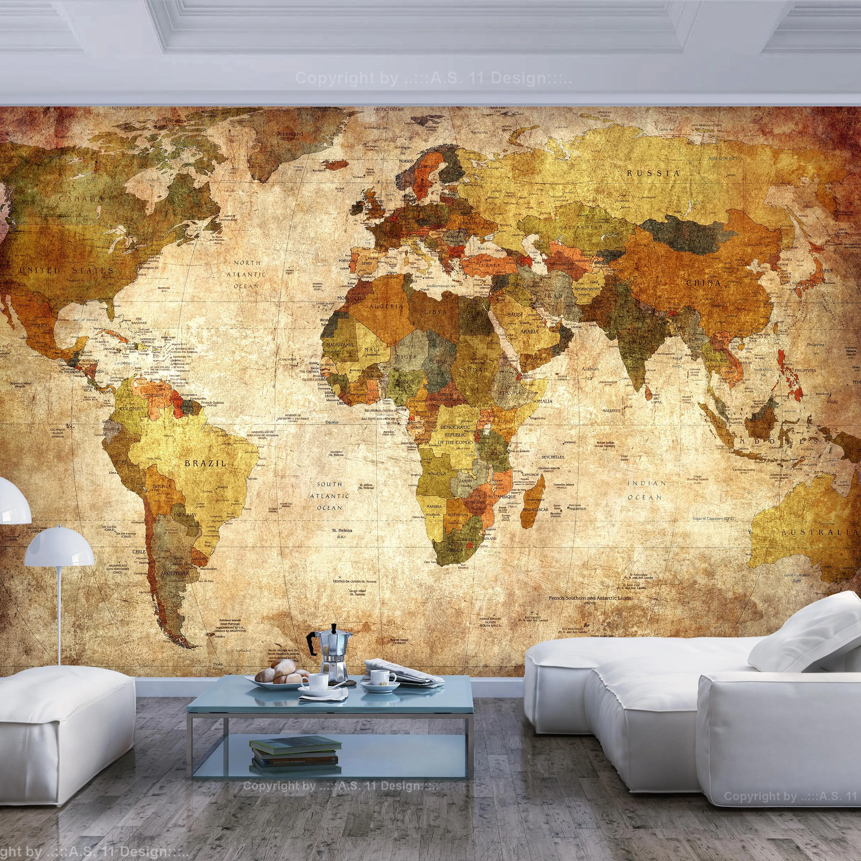 Fototapet Old World Map